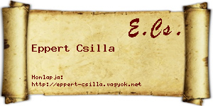 Eppert Csilla névjegykártya