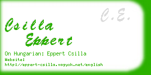 csilla eppert business card
